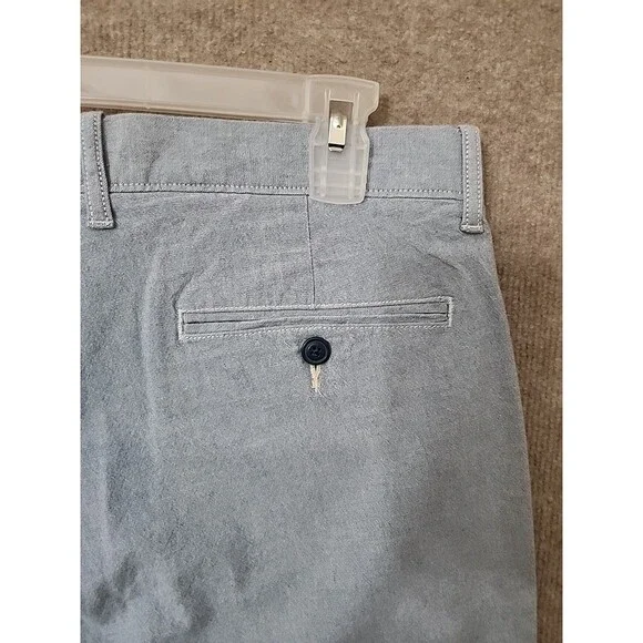 J Crew 770 Straight-fit Chino Pants Mens 34x30 Chambray Blue Stretch NEW